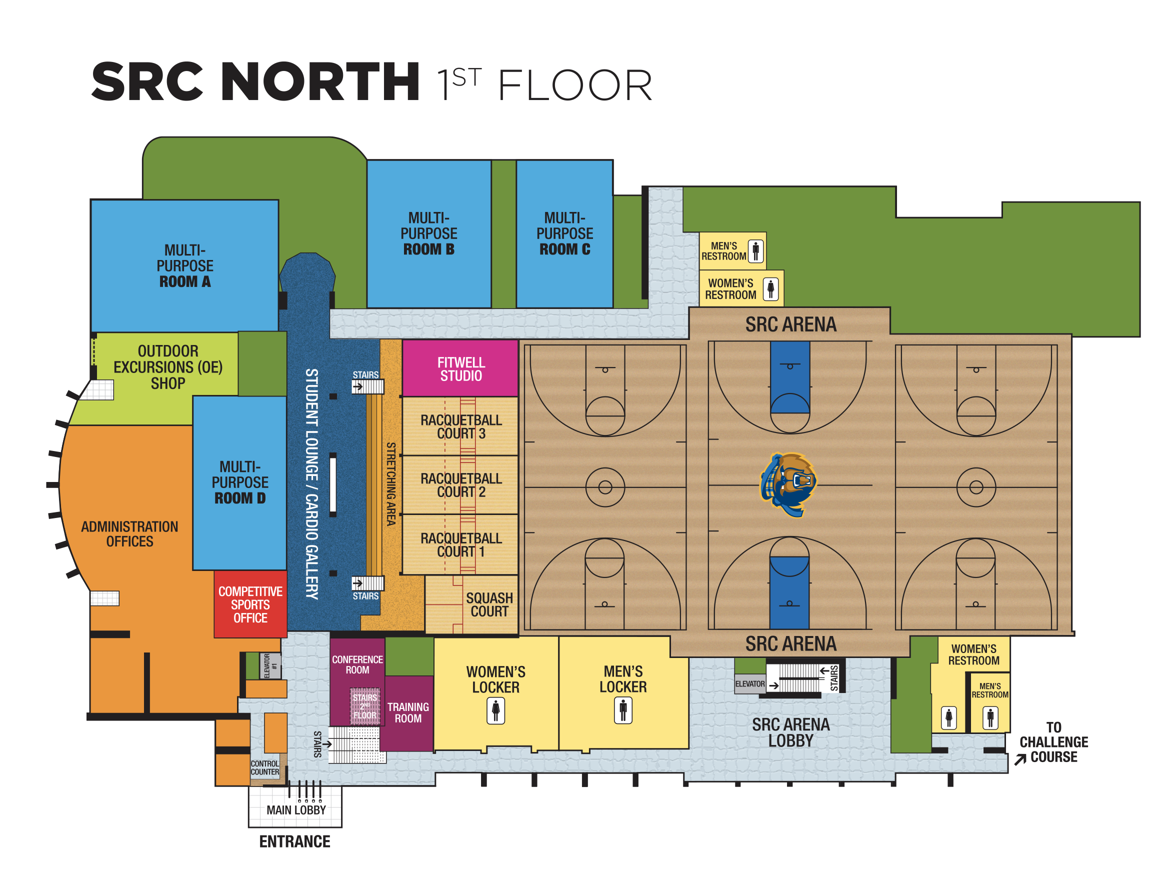 Student Rec Center Map Recreation