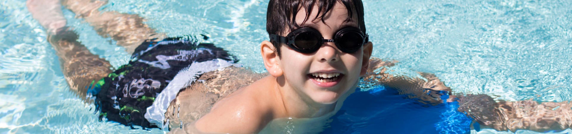 child swim